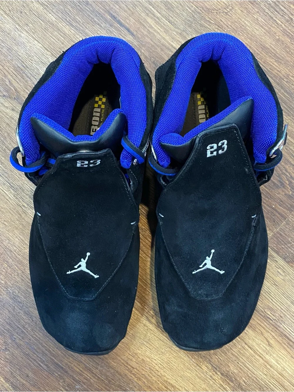 Nike Air Jordan 18 OG 2003 Black Sport Royal Size 10 Rare Vintage Read